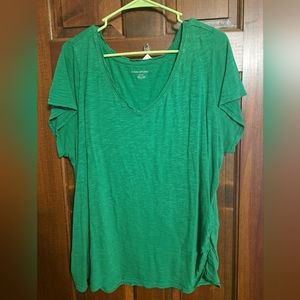 Lane Bryant sz 22/24 green short sleeve tee